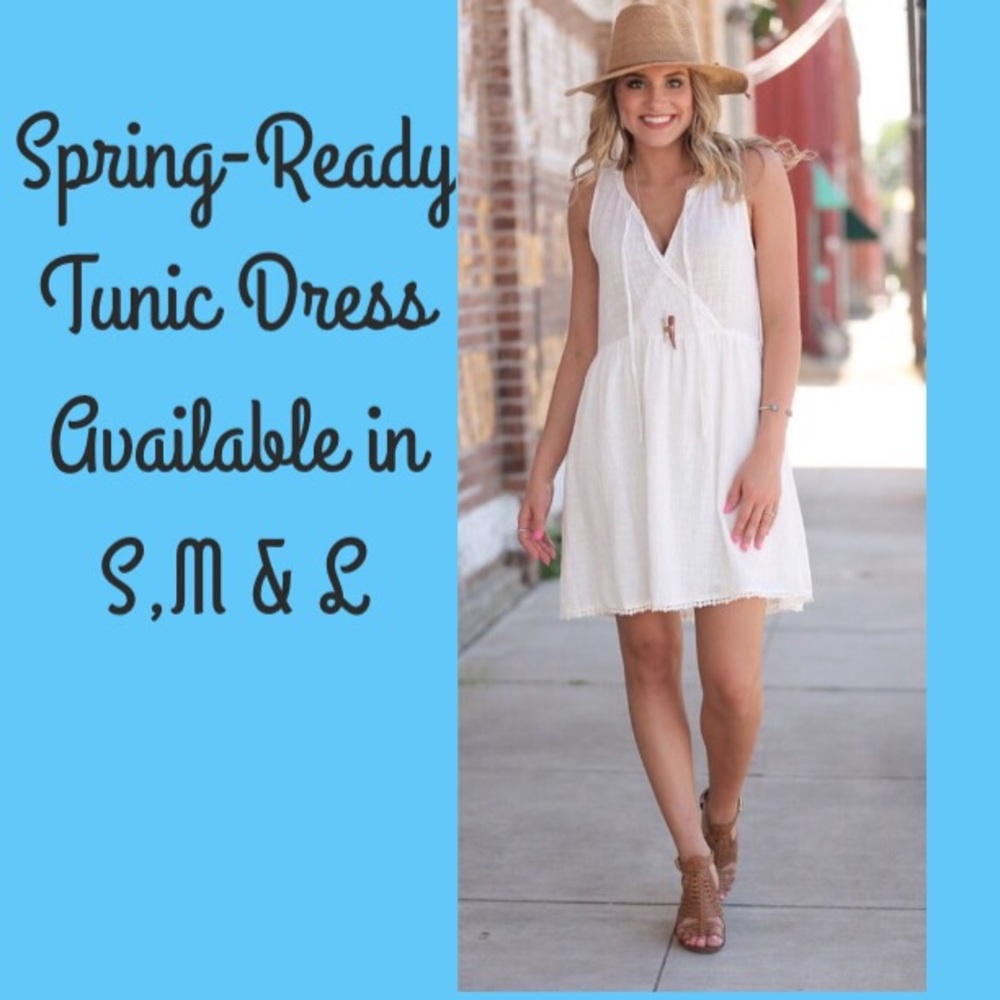 White Sleevess Sundress ( Lined) - Picture 2 of 7